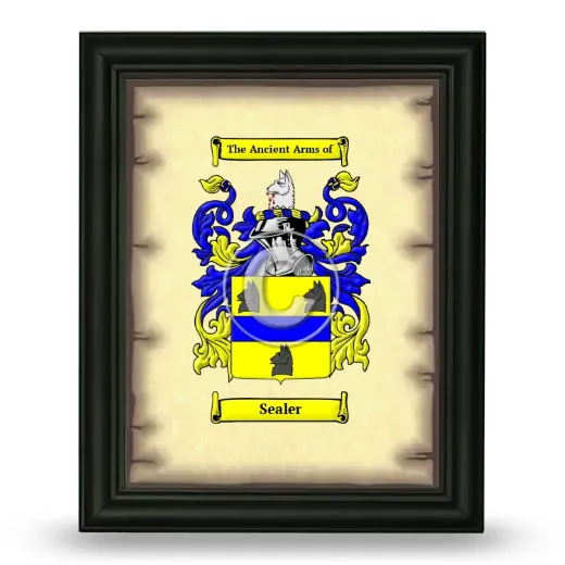 Sealer Coat of Arms Framed - Black