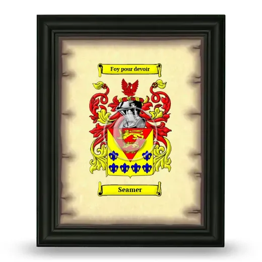Seamer Coat of Arms Framed - Black