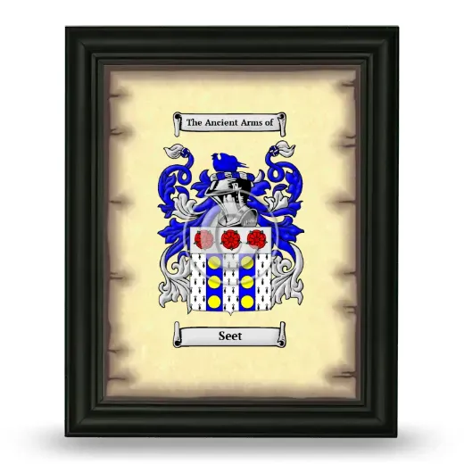 Seet Coat of Arms Framed - Black