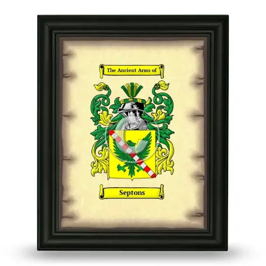 Septons Coat of Arms Framed - Black