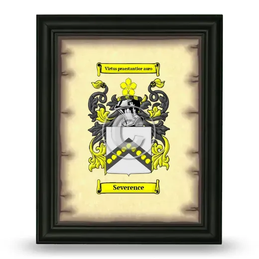 Severence Coat of Arms Framed - Black