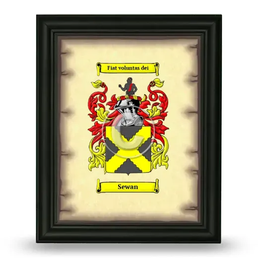 Sewan Coat of Arms Framed - Black
