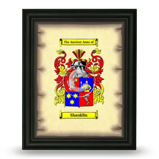 Shanklin Coat of Arms Framed - Black