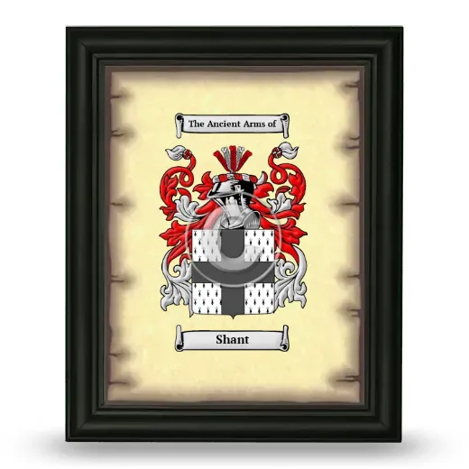 Shant Coat of Arms Framed - Black