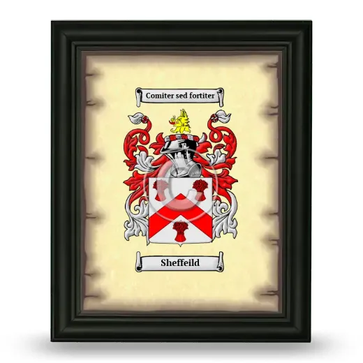 Sheffeild Coat of Arms Framed - Black