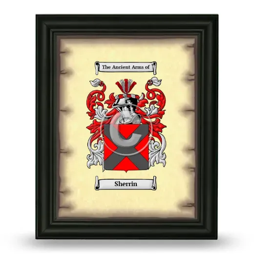 Sherrin Coat of Arms Framed - Black