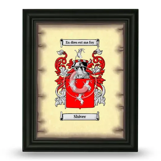 Shiver Coat of Arms Framed - Black
