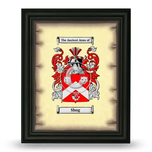 Shug Coat of Arms Framed - Black
