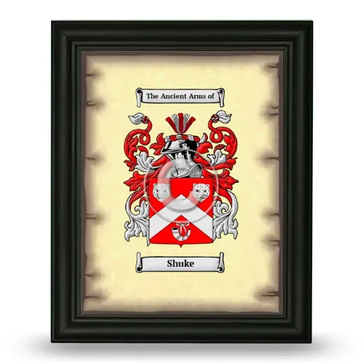 Shuke Coat of Arms Framed - Black