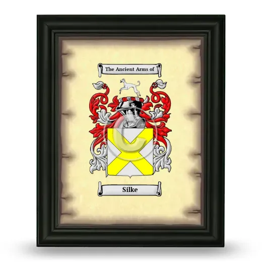 Silke Coat of Arms Framed - Black