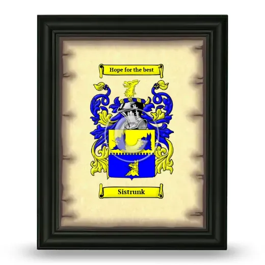 Sistrunk Coat of Arms Framed - Black