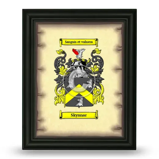 Skynnar Coat of Arms Framed - Black
