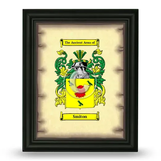 Smiton Coat of Arms Framed - Black