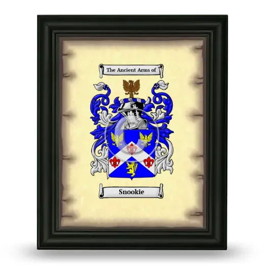 Snookie Coat of Arms Framed - Black