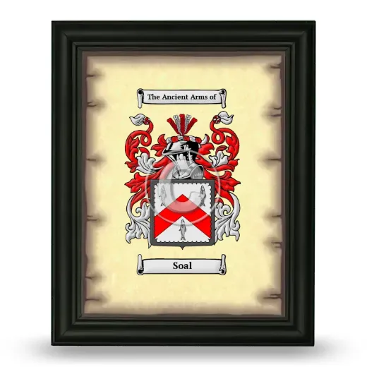 Soal Coat of Arms Framed - Black