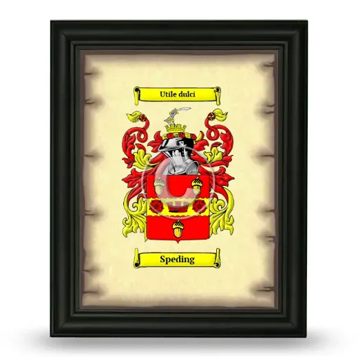 Speding Coat of Arms Framed - Black