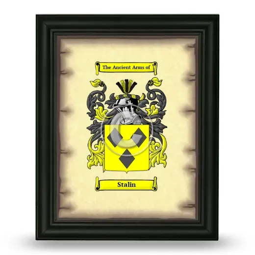 Stalin Coat of Arms Framed - Black