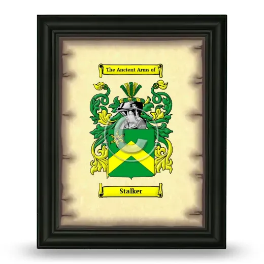 Stalker Coat of Arms Framed - Black