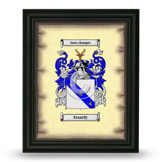 Stantly Coat of Arms Framed - Black