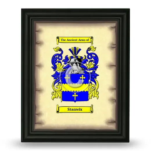 Stanwix Coat of Arms Framed - Black
