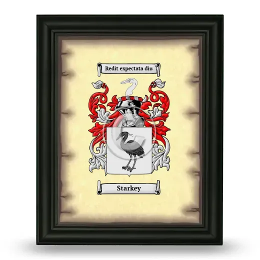 Starkey Coat of Arms Framed - Black
