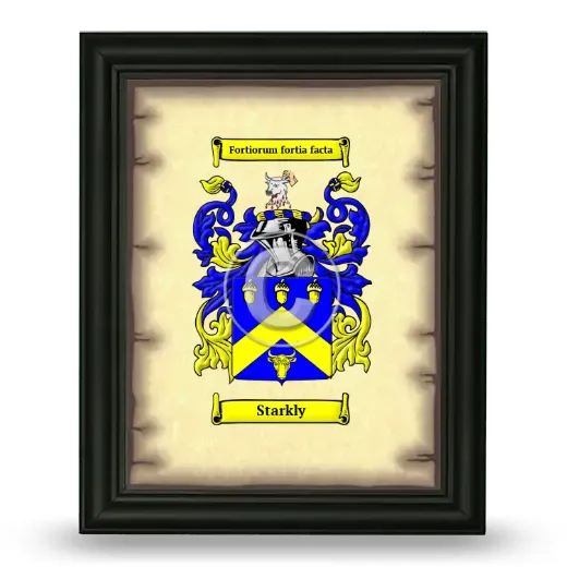 Starkly Coat of Arms Framed - Black
