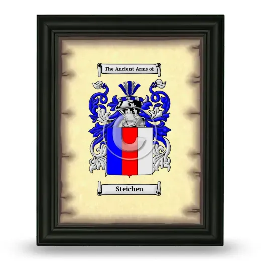 Steichen Coat of Arms Framed - Black