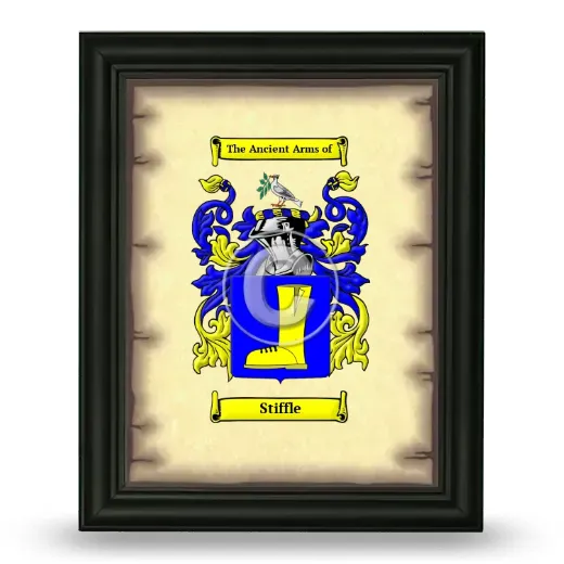 Stiffle Coat of Arms Framed - Black
