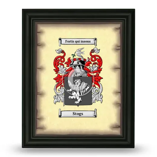Stogs Coat of Arms Framed - Black
