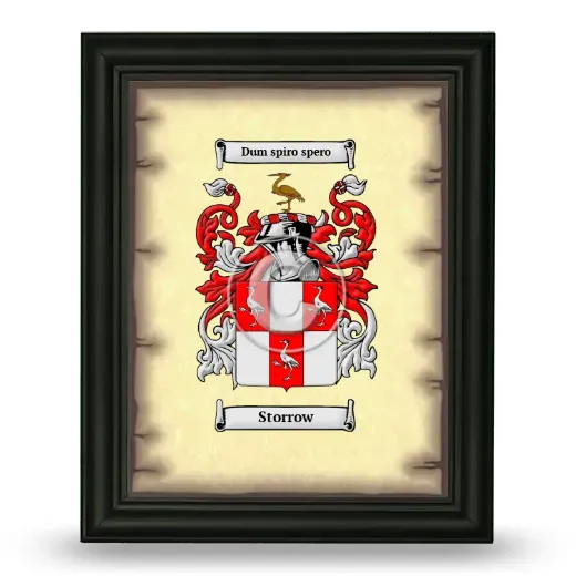 Storrow Coat of Arms Framed - Black