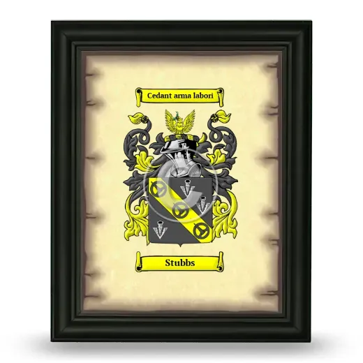 Stubbs Coat of Arms Framed - Black
