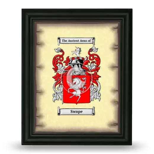 Swape Coat of Arms Framed - Black