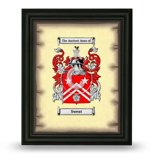 Sweat Coat of Arms Framed - Black