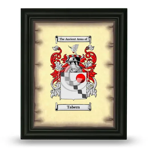 Tabern Coat of Arms Framed - Black