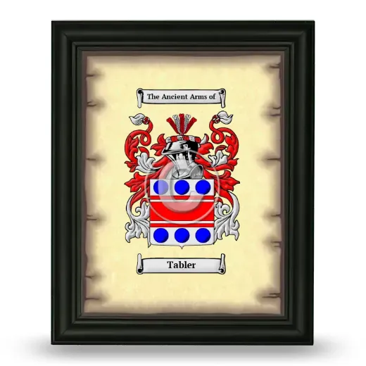 Tabler Coat of Arms Framed - Black