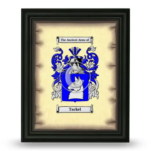 Tackel Coat of Arms Framed - Black