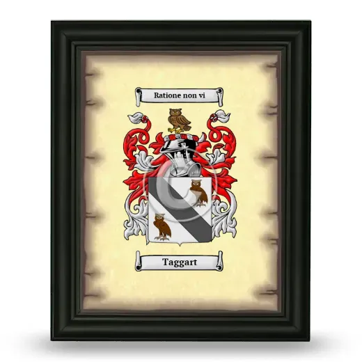 Taggart Coat of Arms Framed - Black