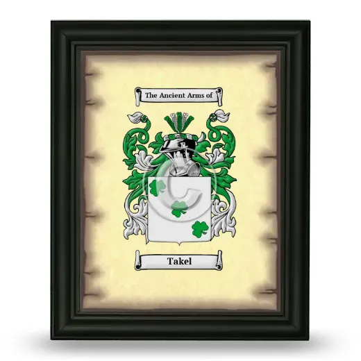 Takel Coat of Arms Framed - Black