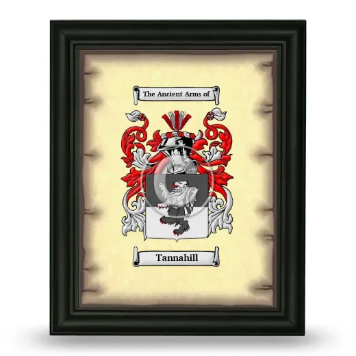 Tannahill Coat of Arms Framed - Black