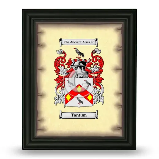 Tantum Coat of Arms Framed - Black