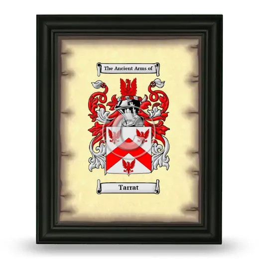 Tarrat Coat of Arms Framed - Black
