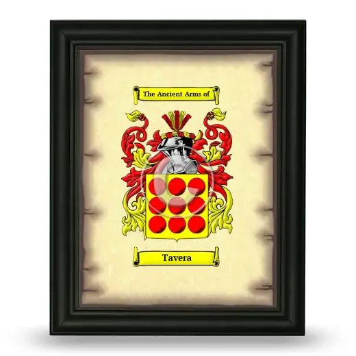 Tavera Coat of Arms Framed - Black