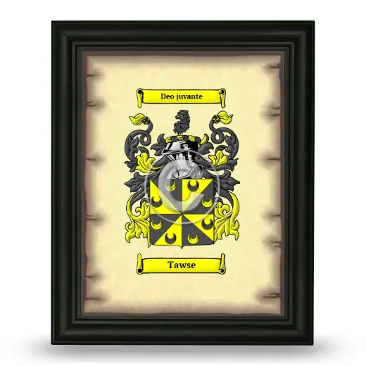 Tawse Coat of Arms Framed - Black