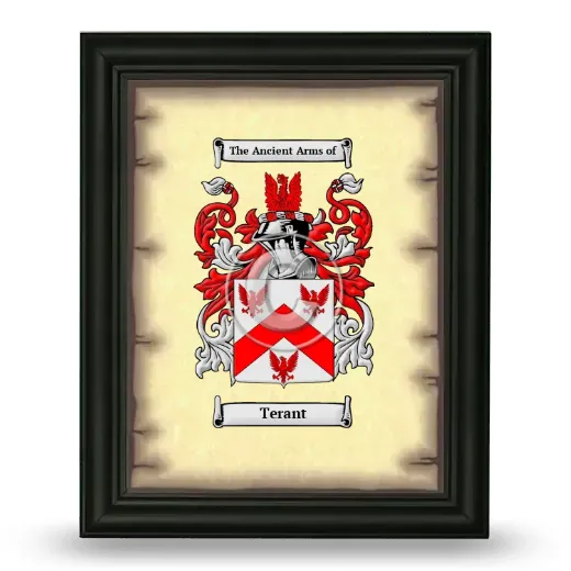 Terant Coat of Arms Framed - Black