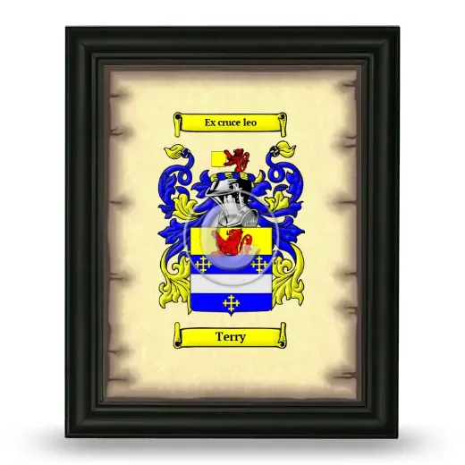 Terry Coat of Arms Framed - Black