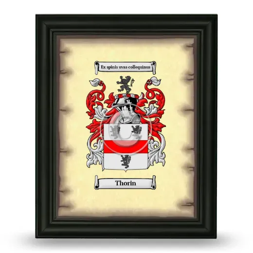 Thorin Coat of Arms Framed - Black