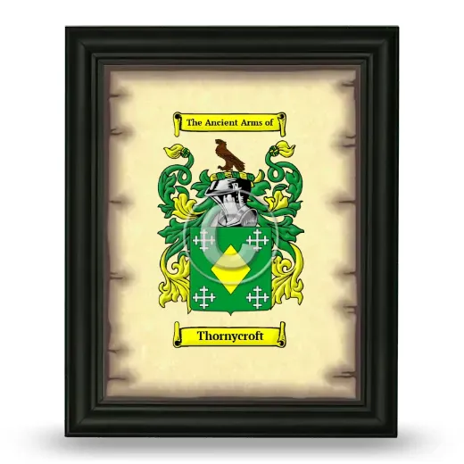 Thornycroft Coat of Arms Framed - Black