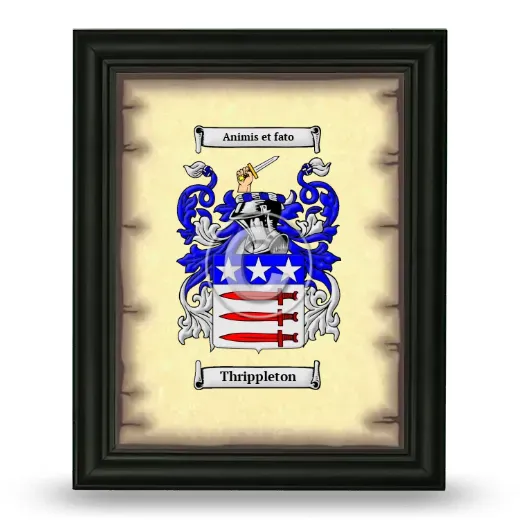 Thrippleton Coat of Arms Framed - Black
