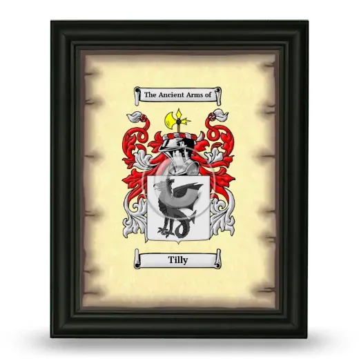Tilly Coat of Arms Framed - Black
