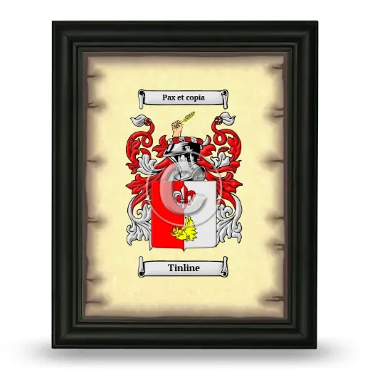 Tinline Coat of Arms Framed - Black